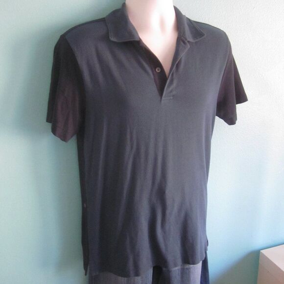 Mack Weldon Men Polo Shirt Size S Blue Cotton Modal Blend 38" Chest Pullover Top - Picture 1 of 10